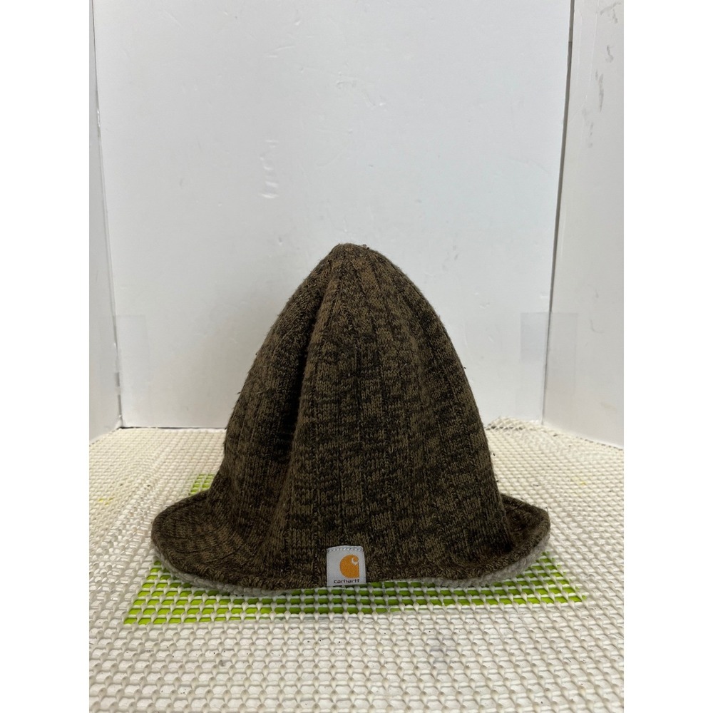 Carhartt Knit Sherpa-Lined Earflap Hat Men's OS Brown  GOOD